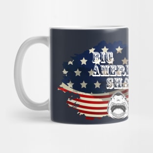 funny big american shark Mug